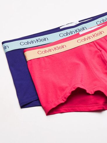 سراويل Calvin Klein للرجال مصنوعة من القطن قابلة للتمدد ومتعددة الاستخدامات بخصر منخفض in Saudi Arabia