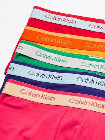 سراويل Calvin Klein للرجال مصنوعة من القطن قابلة للتمدد ومتعددة الاستخدامات بخصر منخفض in Saudi Arabia