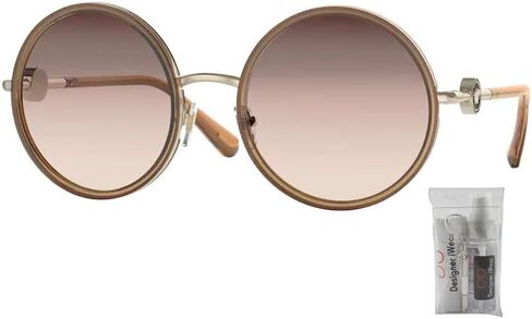 Versace VE2229 Round Sunglasses for Women + BUNDLE With Designer iWear Complimentary Eyewear Kit in Saudi Arabia