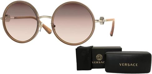 Versace VE2229 Round Sunglasses for Women + BUNDLE With Designer iWear Complimentary Eyewear Kit in Saudi Arabia