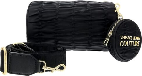 Versace Jeans Couture Black Small Pouch Nylon Crossbody Bag with Coin Purse for womens in Saudi Arabia