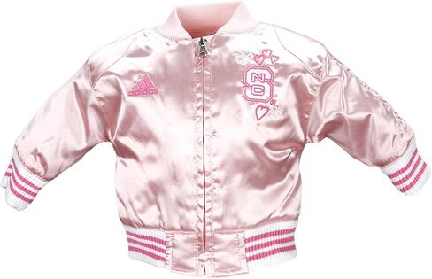 Adidas NCAA Girls Infants (0M-24M) and Toddlers (2T-4T) Pink Satin Cheer Jacket, Team Options in Saudi Arabia