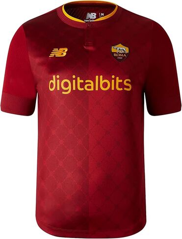 قميص جيرسيه رجالي باكمام قصيرة من روما 2022/23 مناسب للمنزل (عبوة من قطعة واحدة) in Kuwait