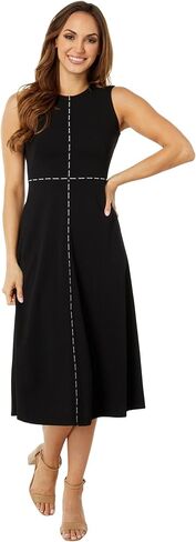 Calvin Klein Sleeveless Crepe Dress in Kuwait