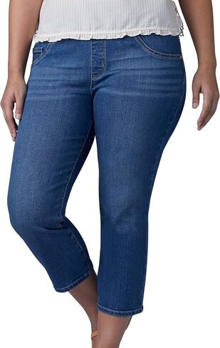 Lee Women's Plus Size Sculpting Slim Fit Pull-on Capri Jean in Saudi Arabia