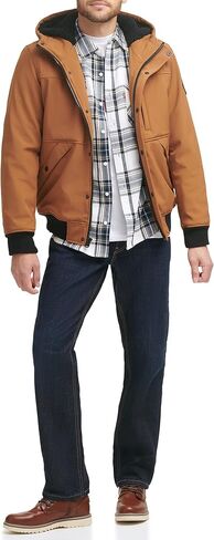 Levi's Men's Mixed Media Hoodie Bomber in Saudi Arabia