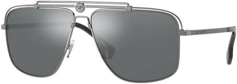 Versace VE2242 Rectangle Sunglasses for Men + BUNDLE With Designer iWear Complimentary Eyewear Kit in Saudi Arabia