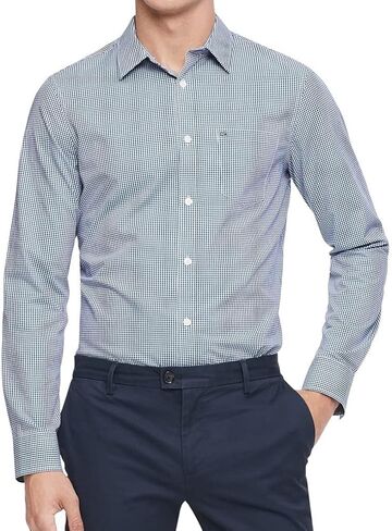 Calvin Klein Men's Extra Fine Cotton Button Up Shirt in Kuwait