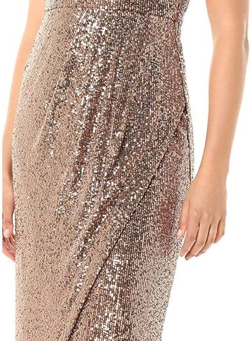 فستان نسائي بدون أكمام برقبة على شكل حرف V مع فستان خصر مطوي من Calvin Klein in Kuwait