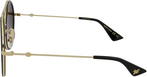 Gucci Womens UV Protection Fashion Round Sunglasses Gold 56mm in Saudi Arabia