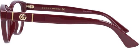 Gucci Gucci-Logo GG0766OA 003 Eyeglasses Women's Burgundy Optical Frame 54mm in Saudi Arabia