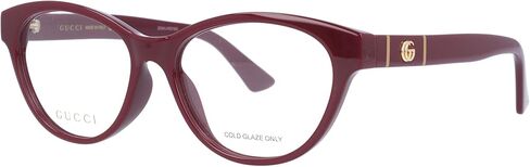 Gucci Gucci-Logo GG0766OA 003 Eyeglasses Women's Burgundy Optical Frame 54mm in Saudi Arabia