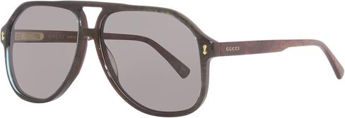 Gucci GG1042S Radica/Radica/Green One Size in Kuwait