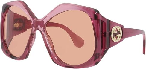 Gucci GG0875S Burgundy/Nude Pink/Orange One Size in Saudi Arabia