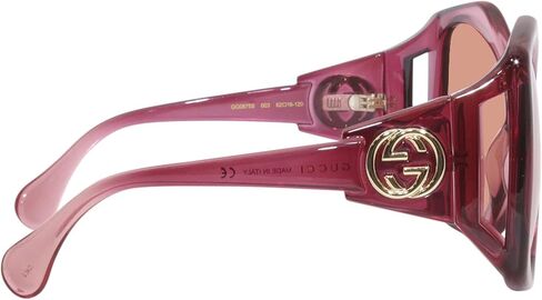 Gucci GG0875S Burgundy/Nude Pink/Orange One Size in Saudi Arabia