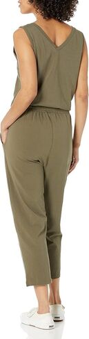 Calvin Klein womens Classic V-neck Sleeveless Jumpsuit Romper in Saudi Arabia