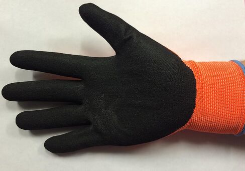 Medium/ 6 Pair Diesel Orange Safety Gloves Latex Coated Grip Cut Resistant in Saudi Arabia