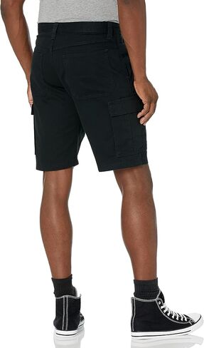 Wrangler Authentics Men's Classic Relaxed Fit Cargo Short, Black Twill, 42 in Saudi Arabia