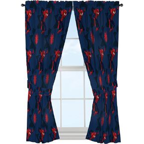 Jay Franco Marvel Spiderman Classic Saving The Day 63" Decorative Curtain/Drapes 4-Piece Set (2 Panels, 2 Tiebacks) in Saudi Arabia