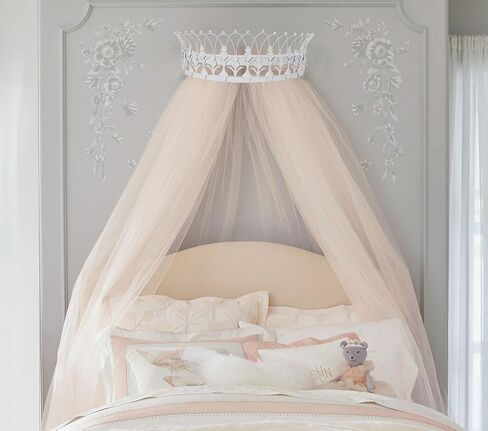 Creative Co-Op Decorative Metal Curtain or Canopy Crown, Gold Finish in Kuwait
