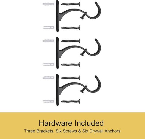 Kenney KN90001 Weaver Cap End قضيب ستارة مقاوم للصدأ للاستخدام الداخلي/الخارجي، طول قابل للتعديل 72-144 بوصة، لمسة نهائية سوداء، أنبوب فولاذي بقطر 1 بوصة in Saudi Arabia