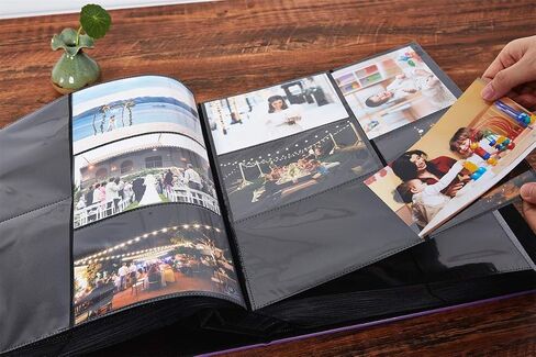 Artmag Photo Album 4x6 50 Pockets 2 Packs, Leather Cover Mini Photo Book, Can Save 100 Photos for 4x6 Pictures, Artwork or Postcard Storage (Beige) in Saudi Arabia