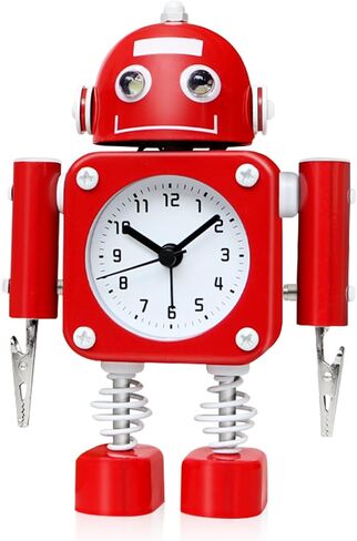 Betus Digital Travel Alarm Bedside Clock- Auto Dimmable Backlight for Distraction-Free Sleep - Silent and Compact Design - Heartbeat Animation Temperature and Snooze Function in Saudi Arabia