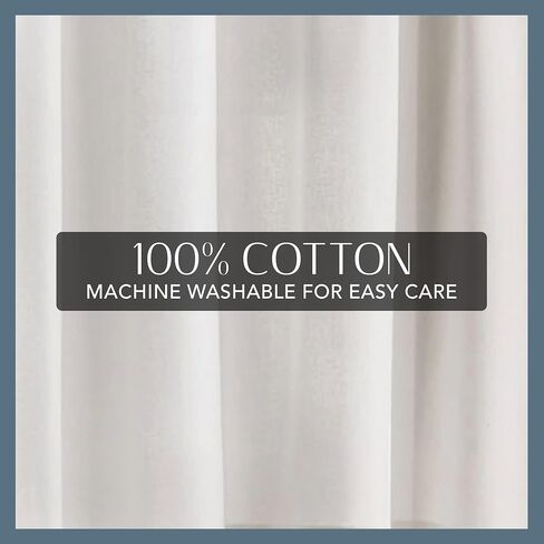 Elrene Home Fashions Tucker Solid Button Tier Window Curtains for Kitchen or Bathroom, 30 Inches by 36 Inches, White, Set of 2 in Kuwait