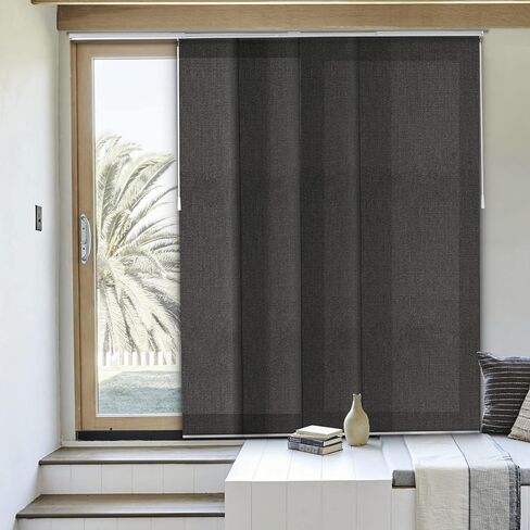 CHICOLOGY Room Divider , Vertical Blinds , Door Blinds ,Blinds for Sliding Glass Doors , Temporary Wall , Closet Curtain , Room Door, Ballroom Grey (Light Filtering) W:46-86 x H:Up-to 96 inches in Saudi Arabia