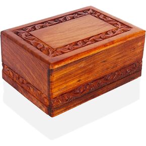 Large Wooden Urn Box for Human Ashes, Urn for Pets Ash, Cremation Urn Box for Pets, Funeral Box, Wooden Box Burial, Urns for Infant
