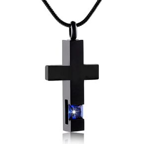 wskvoker Urn Necklaces for Ashes, Cremation Necklack for Ashes, Urn Necklaces for Ashes for Women, Cremation Jewelry Locket Stainless Steel Keepsake Waterproof Memorial Pend…