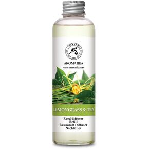 Lemongrass Reed Diffuser Refill, Natural Essential Lemongrass Oil 6.8 Fl Oz - Fresh & Long Lasting Fragrance - Best Reed Diffuser Oil Refill for Aromatherapy - Home - Office - Restaurant in Saudi Arabia