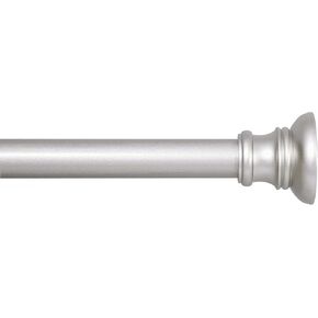 Kenney KN726 Nicholas Twist & Fit No Tools Easy to Install Decorative Tension Curtain Rod, 48-84" Adjustable Length, Brushed Nickel Finish, 5/8" Diameter Steel Tube in Saudi Arabia
