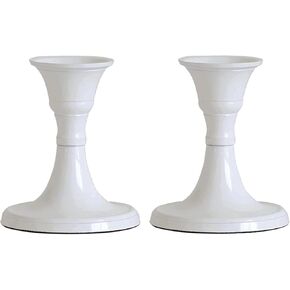 Black Candle Holder Set of 2 - Decorative Taper Candles for Candlesticks - Candle Stick Candle Holder -Candlestick Holders for Taper Candles - Modern Candle Holders for Dinner, Party