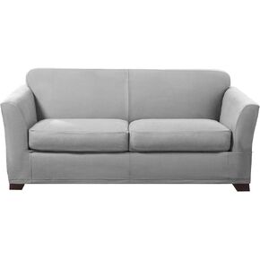 SureFit Ultimate Stretch Leather 3 PC Loveseat Slipcover في سرج مقاوم للطقس in Kuwait
