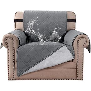 H.VERSAILTEX 100% Waterproof Sofa Slipcover Washable Sofa Cover Non-Slip Couch Cover for 3 Cushion Cover Furniture Protector for Pets Couch Slipcovers with Puppy Paw Silicone Backing (XL Sofa, Brown) in Saudi Arabia