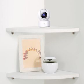 10 inch Corner Wall Shelf Set of 2, Solid Wood Corner Floating Shelves for Wall, Round End Wall Mounted Floating Shelf for Bedroom, Living Room and Kitchen (White-10 inch) in Saudi Arabia