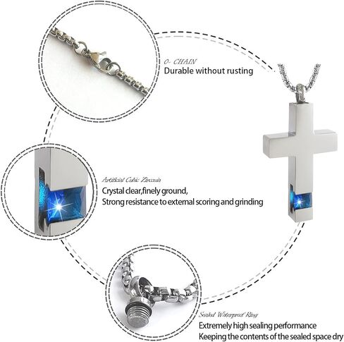 Teardrop Urn Necklace for Ashes - 316L Stainless Steel Cremation Jewelry in Kuwait
