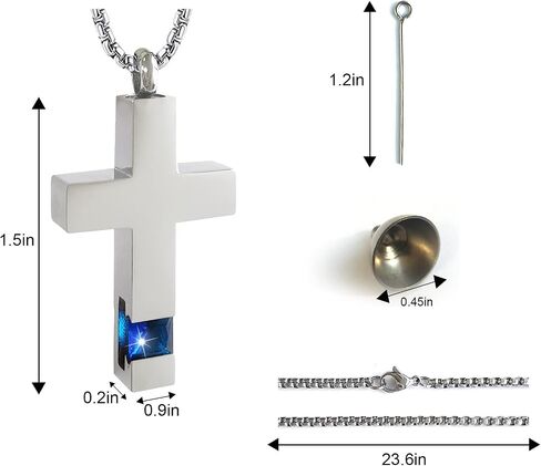 Teardrop Urn Necklace for Ashes - 316L Stainless Steel Cremation Jewelry in Kuwait