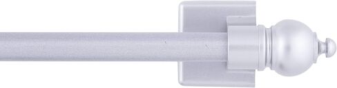 Kenney 40343 Silver 7/16" Multi-Use Adjustable Petite Cafe Magnetic Rod, 16-28", Satin, 1 in Saudi Arabia