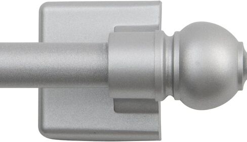 Kenney 40343 Silver 7/16" Multi-Use Adjustable Petite Cafe Magnetic Rod, 16-28", Satin, 1 in Saudi Arabia