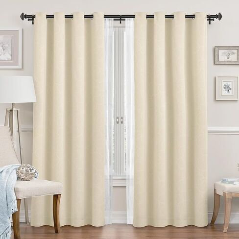 KAMANINA 1 Inch Double Curtain Rods 36 to 72 Inches (3-6 Feet) Telescoping Dark Silver Curtain Rod for Windows 24 to 68 Inches, Heavy Duty Drapery Rods with Square Finials in Kuwait