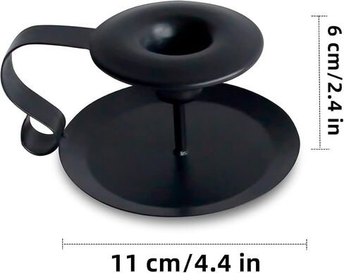 Taper Candle Holders, 2 Count Candlestick Holders, Black Candle Sticks Holder Decor for Thanksgiving Christmas in Saudi Arabia
