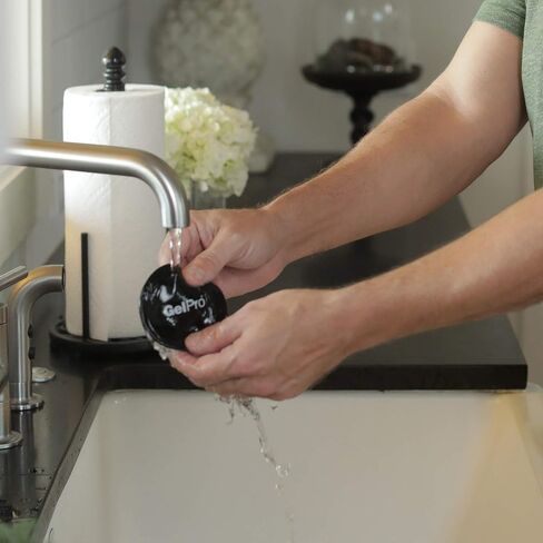 جيل برو قبضة لاصقة مضادة للانزلاق 7.62 سم لبساط مكتب تحت المنطقة / بساط مكتب الوقوف أو لحمل الهواتف - الهلام القابض يلتصق على البلاط / أرضيات الخشب الصلب أو داش السيارة، القطر 7.62 سم، أسود in Kuwait