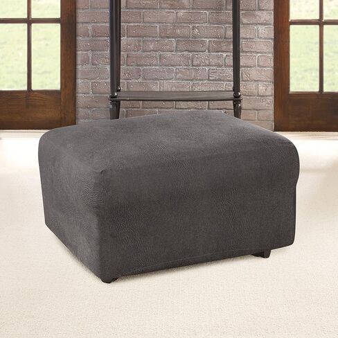 SureFit Ultimate Stretch Leather 3 PC Loveseat Slipcover في سرج مقاوم للطقس in Kuwait