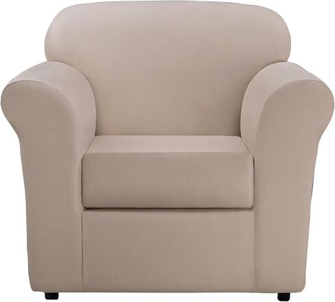 SureFit Ultimate Stretch Leather 4 PC Sofa Slipcover in Antiqued Slate in Kuwait