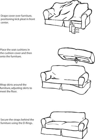 Classic Slipcovers Twill 2 Piece loveseat slipcover,with d-rings for skirt, Off-White,fits loveseats from 60 to 72" Wide,BT202PSLNAT in Saudi Arabia