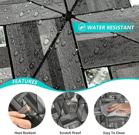 8-Sheet Peel and Stick Backsplash of Kitchen Mosaic Tiles, PVC Backsplash Kitchen Wall Decor. in Kuwait