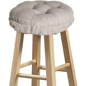 baibu Stool Covers Round, Super Soft Round Bar Stool Cushion Covers Seat Cushion - One Cushion Only (Beige,12" (30cm))