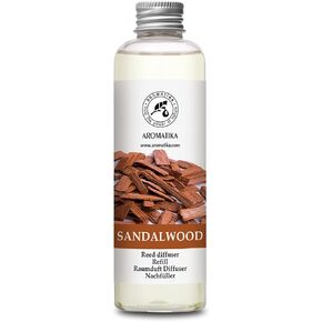 Reed Diffuser Refill Sandalwood 6.8 Fl Oz - 200ml - Room Diffuser Refill - Home Fragrance - Scented Diffuser - Fresh Fragrance - Aromatherapy - Air freshener - Fresh and Long Lasting Fragrance in Kuwait